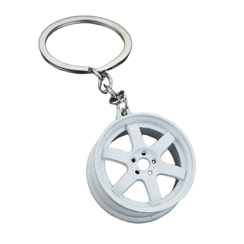 6 Spoke Wheels Keychain