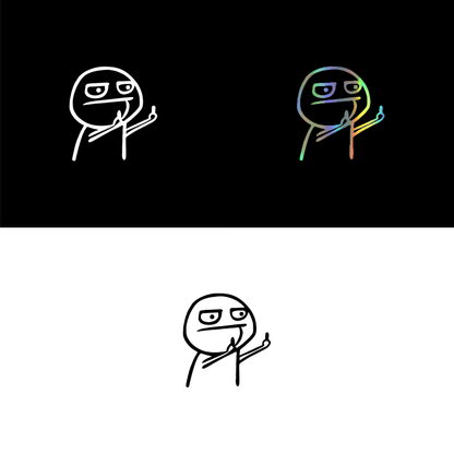 Rude Middle Finger Sticker