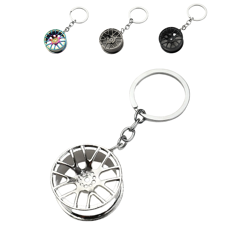 Multi-Spoke Wheel Keychain
