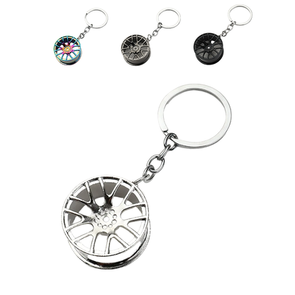 Multi-Spoke Wheel Keychain