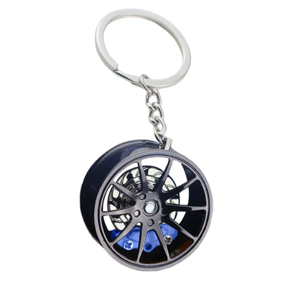 Wheel + Brakes Keychain