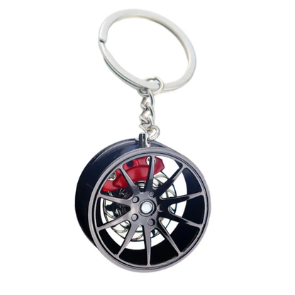 Wheel + Brakes Keychain