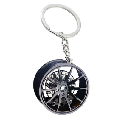 Wheel + Brakes Keychain