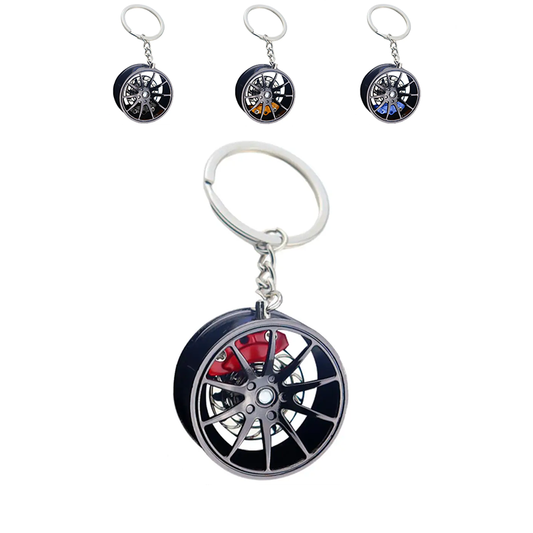 Wheel + Brakes Keychain