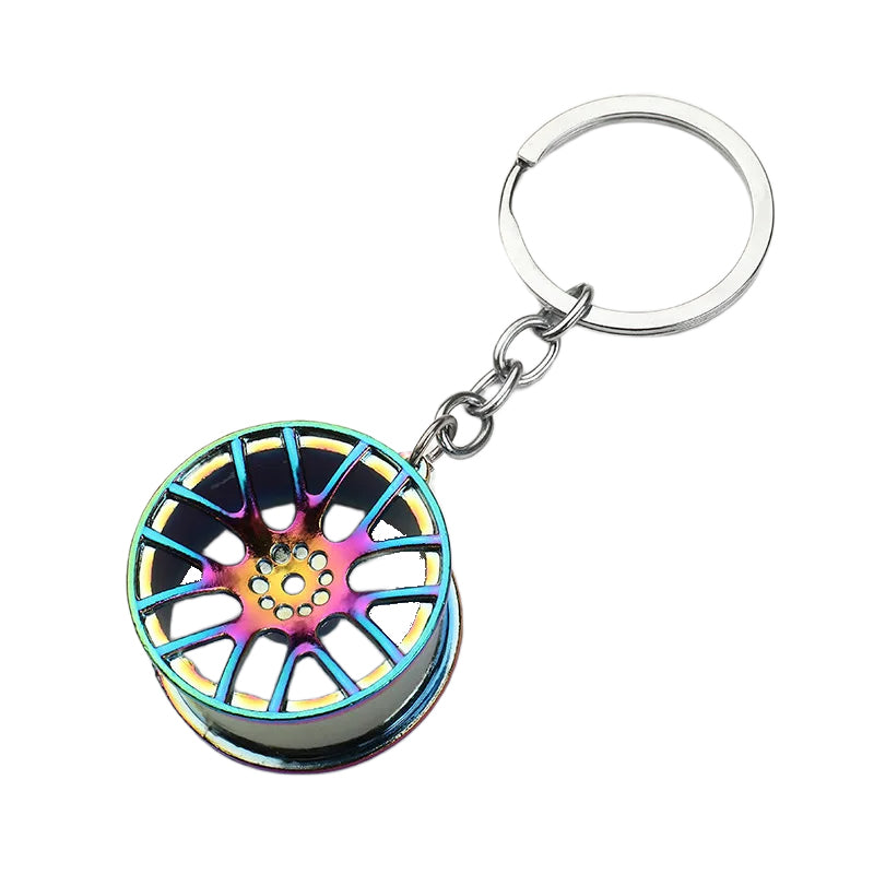 Multi-Spoke Wheel Keychain