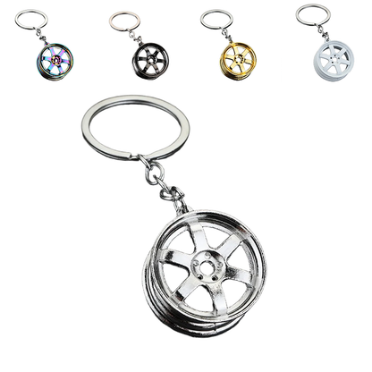 6 Spoke Wheels Keychain