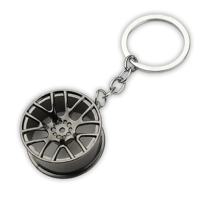Multi-Spoke Wheel Keychain